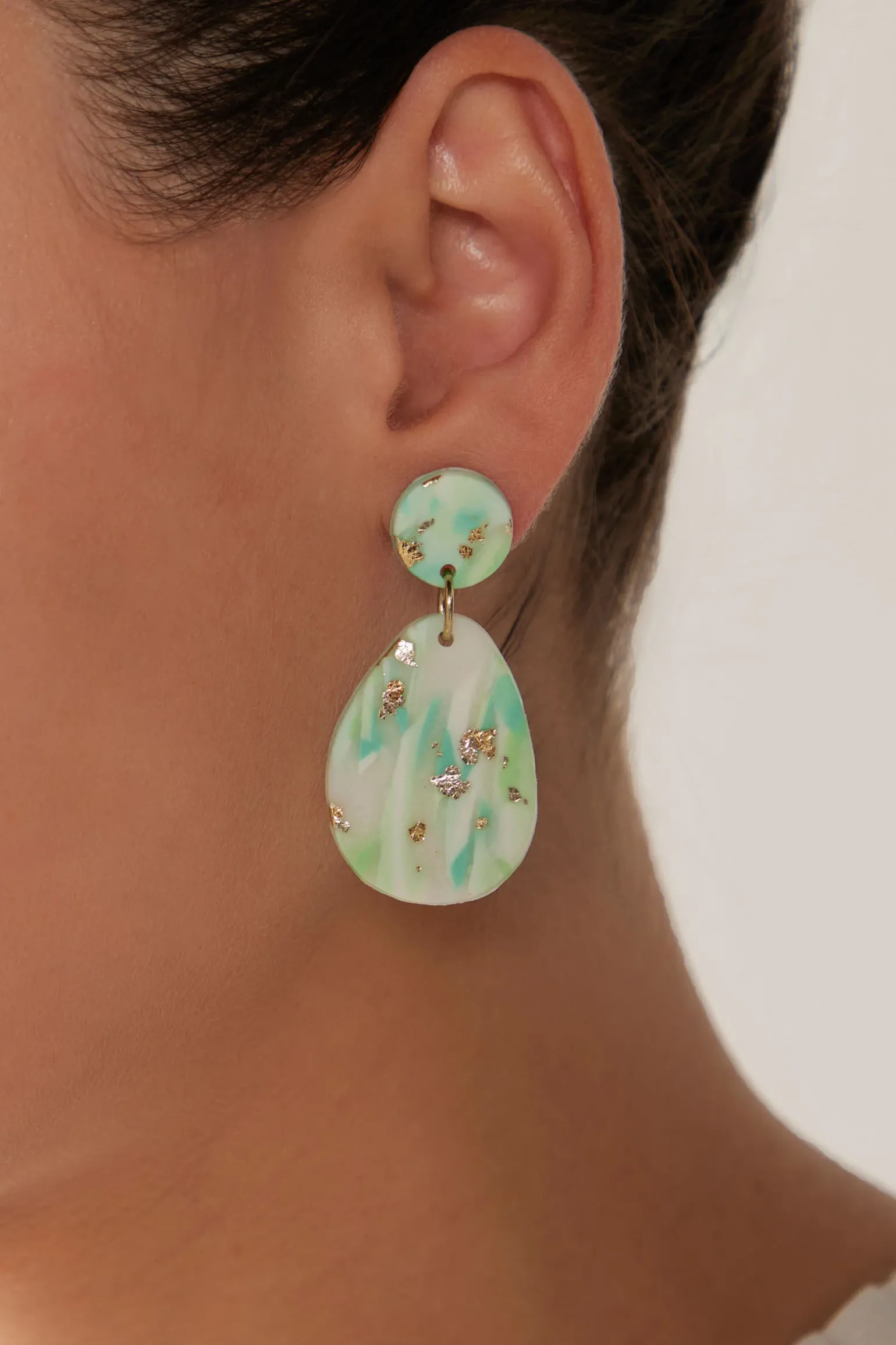 Solstice Mint Earring - Teardrop
