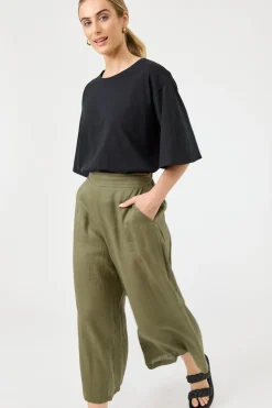 Studio Crop Pant - Khaki