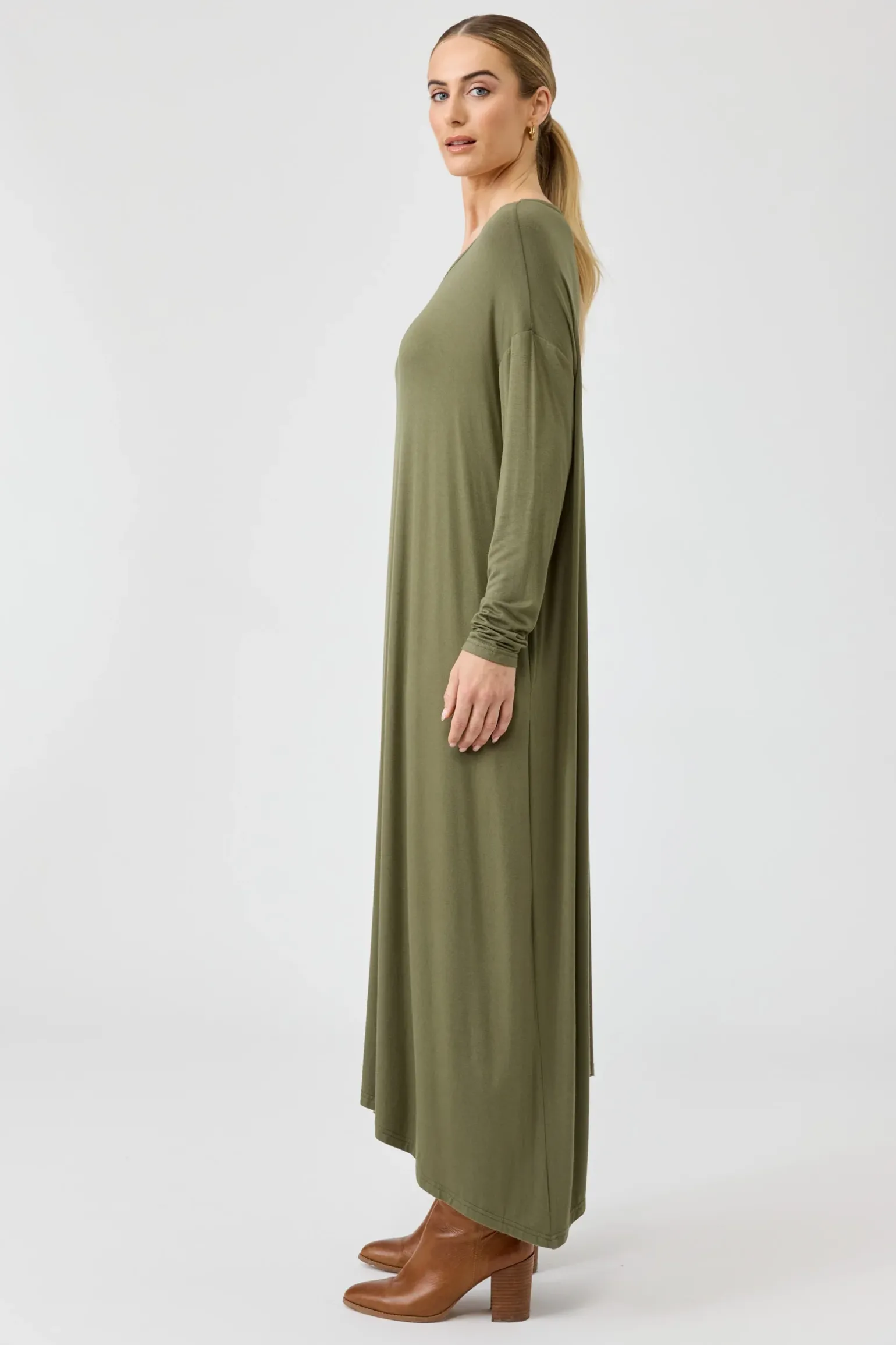 Studio Jersey Dress - Fern