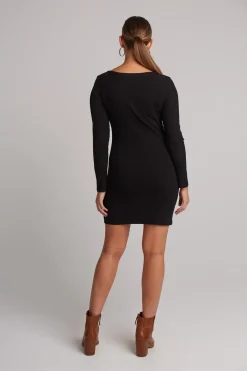 Studio Jersey Mini Dress - Ebony