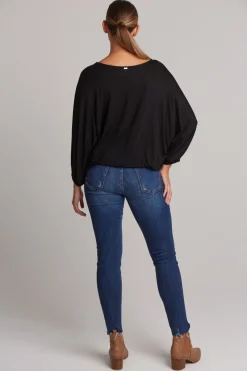 Studio Jersey Relaxed Top - Ebony