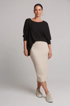 Studio Jersey Skirt - Tusk