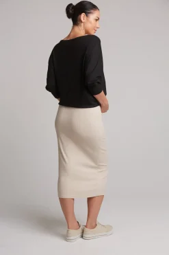 Studio Jersey Skirt - Tusk