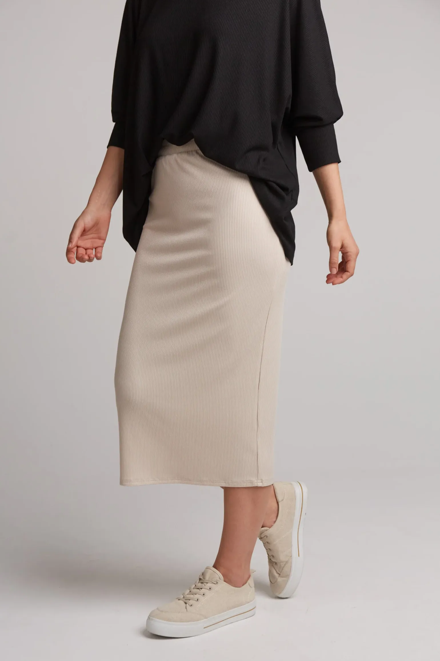 Studio Jersey Skirt - Tusk