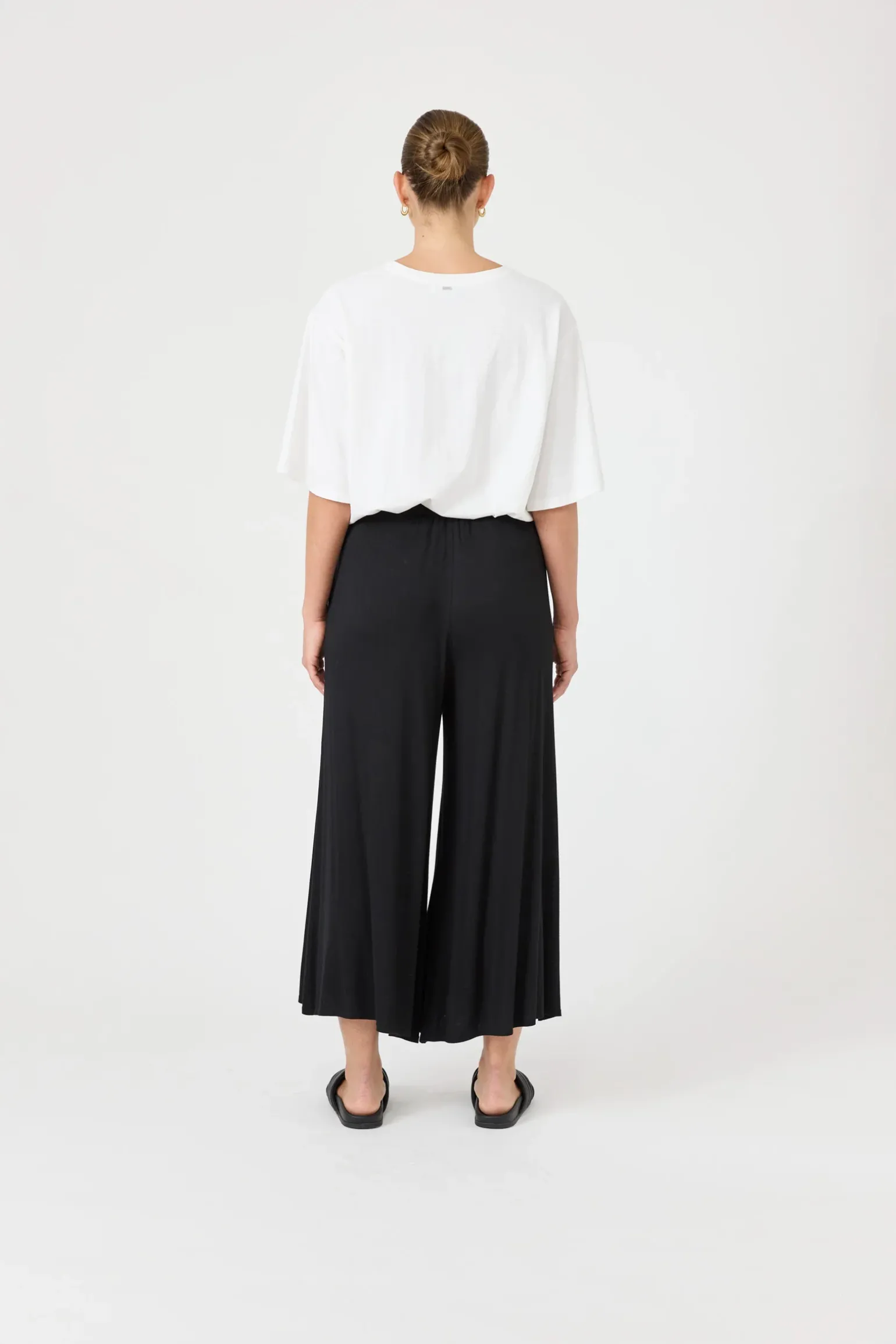 Studio Jersey Tie Pant - Ebony