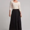Studio Jersey Tie Skirt - Ebony