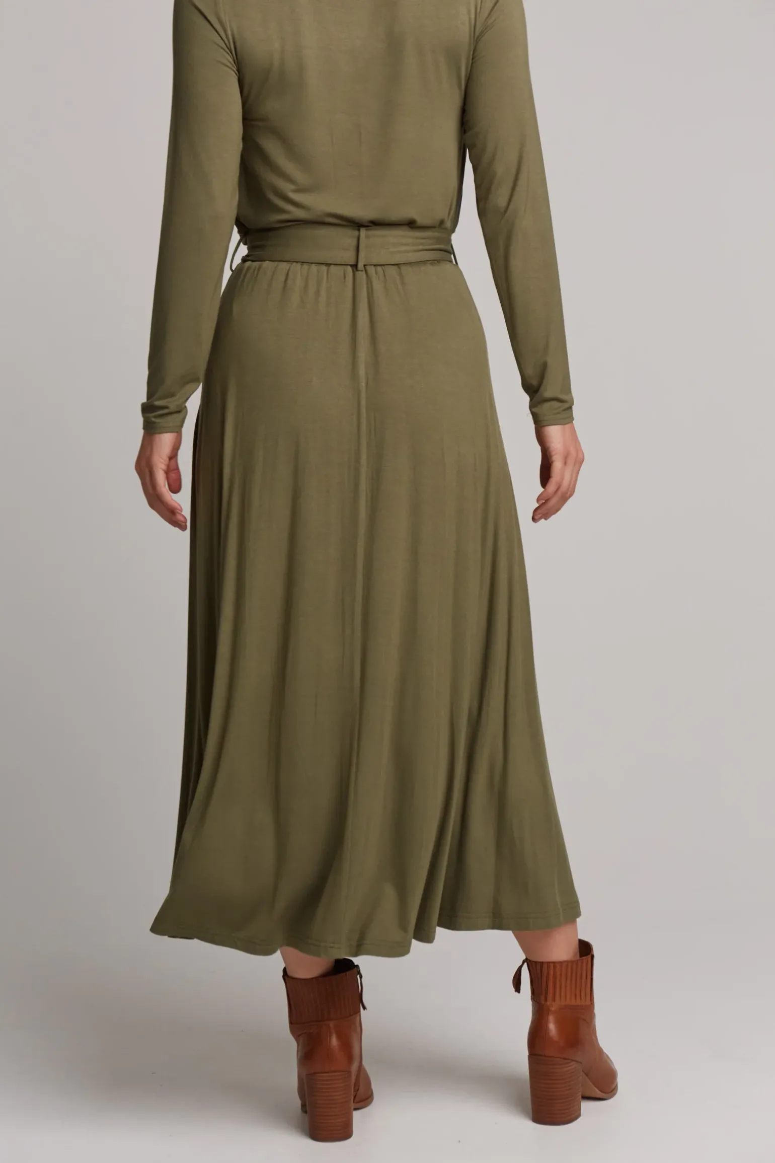 Studio Jersey Tie Skirt - Fern