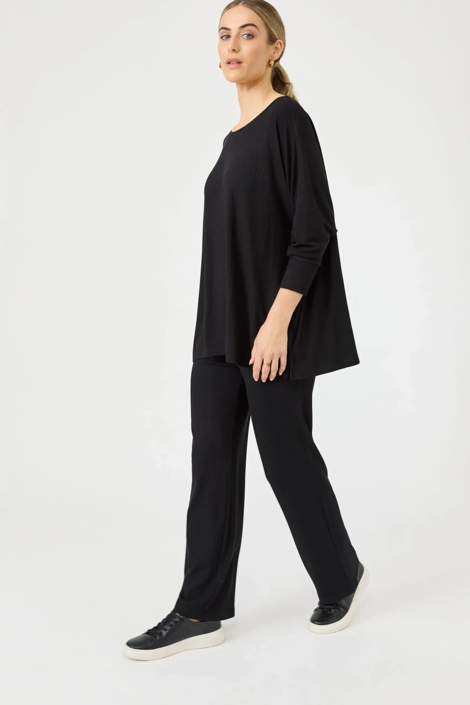 Studio Jersey Top - Ebony