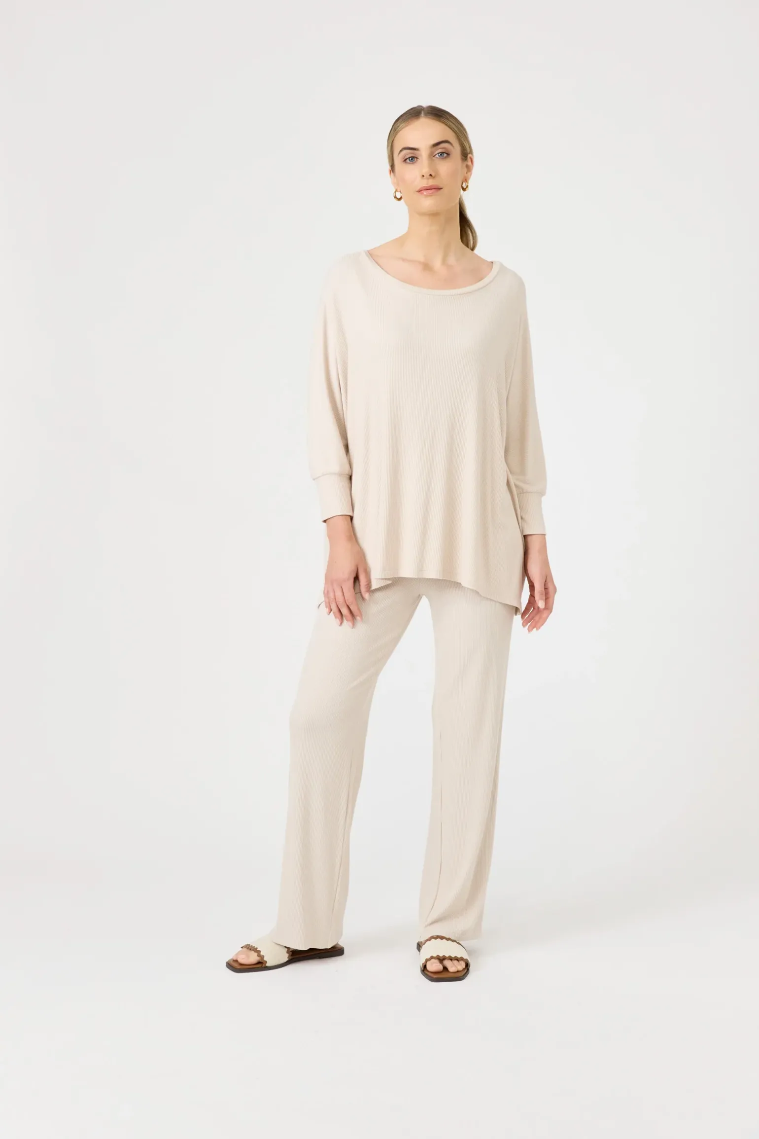 Studio Jersey Top - Tusk