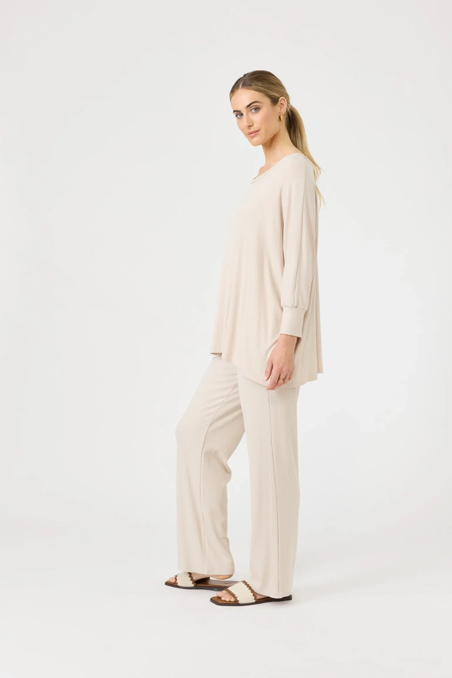 Studio Jersey Top - Tusk