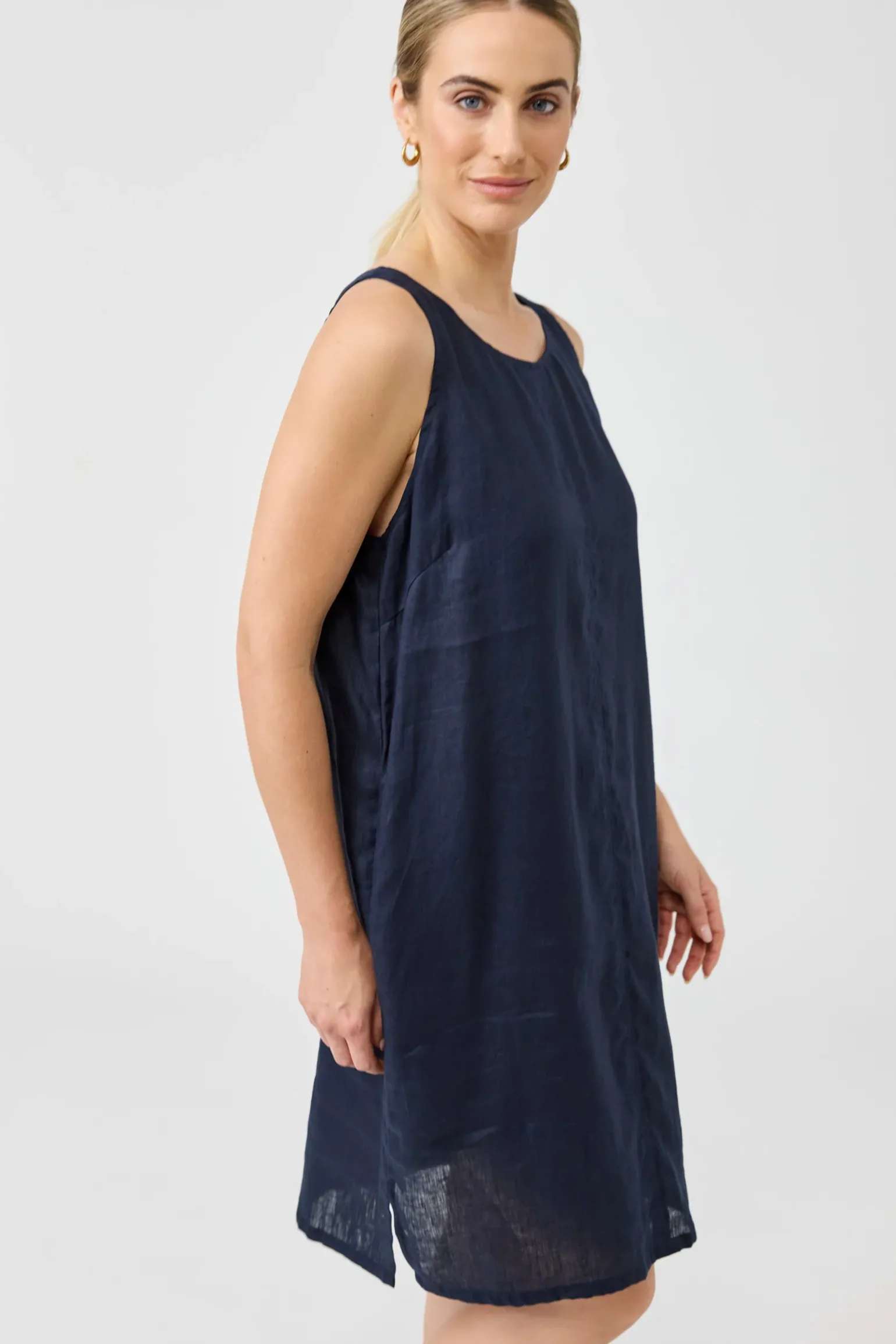 Studio Midi Dress - Navy