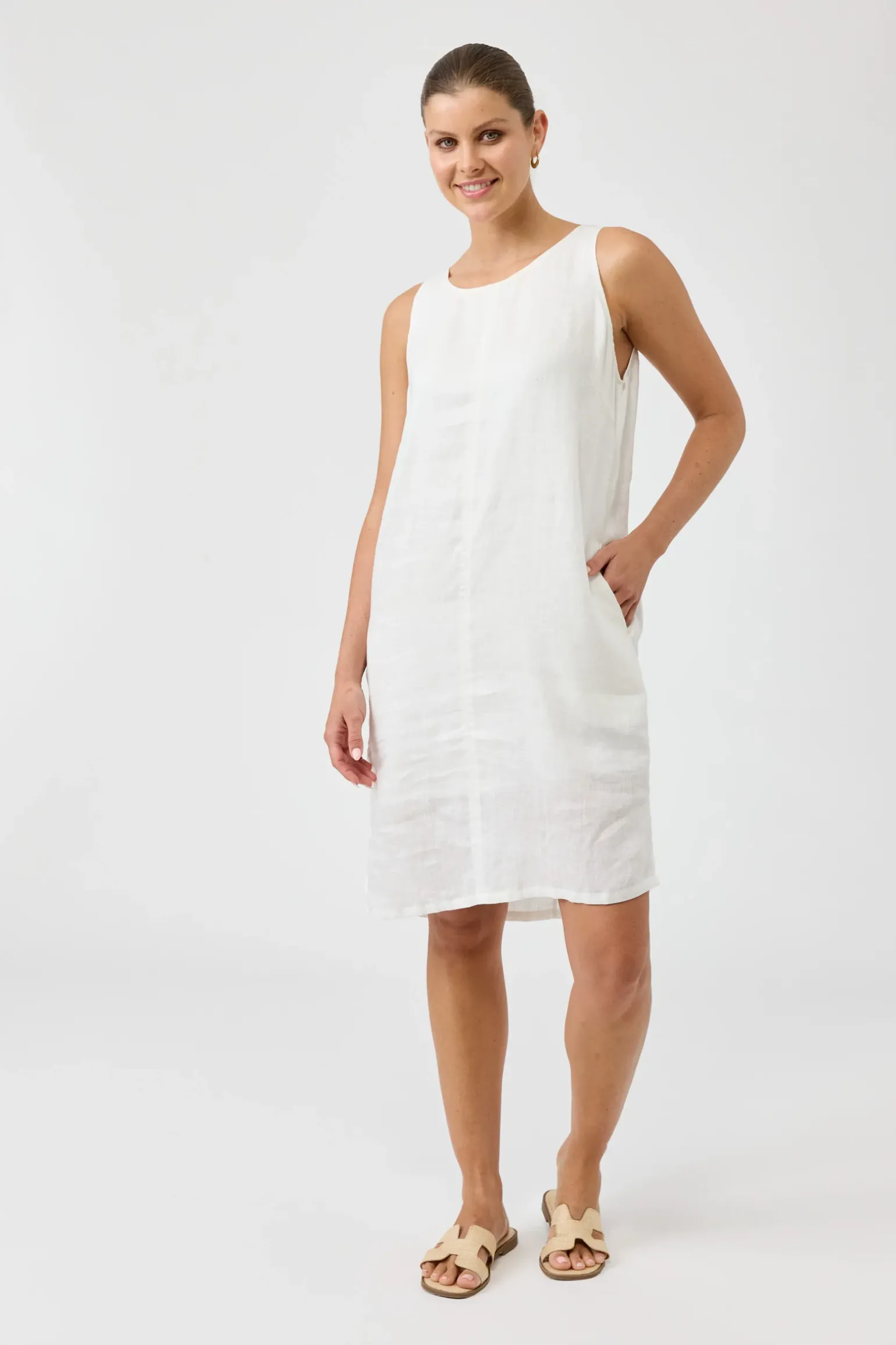 Studio Midi Dress - Salt