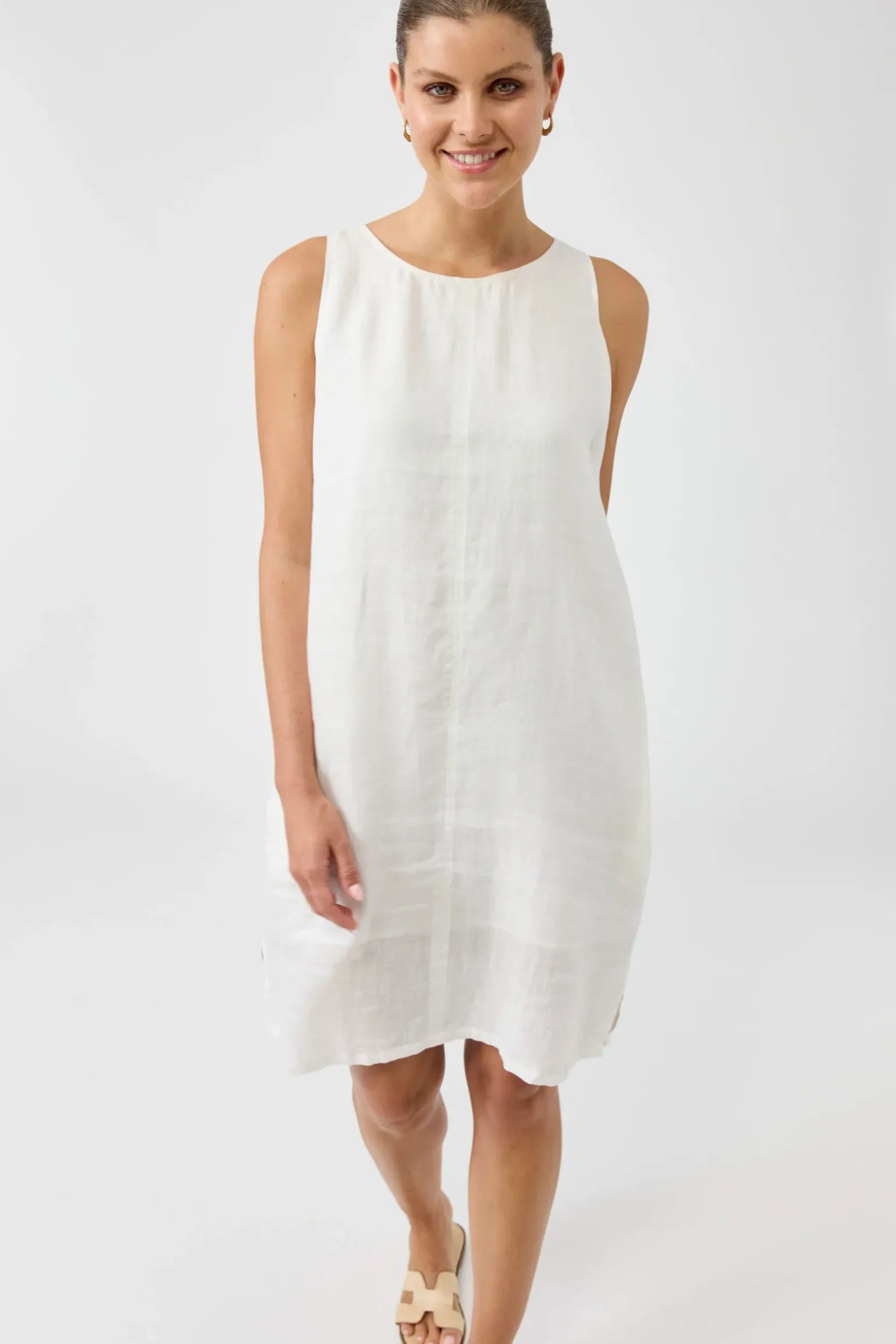 Studio Midi Dress - Salt