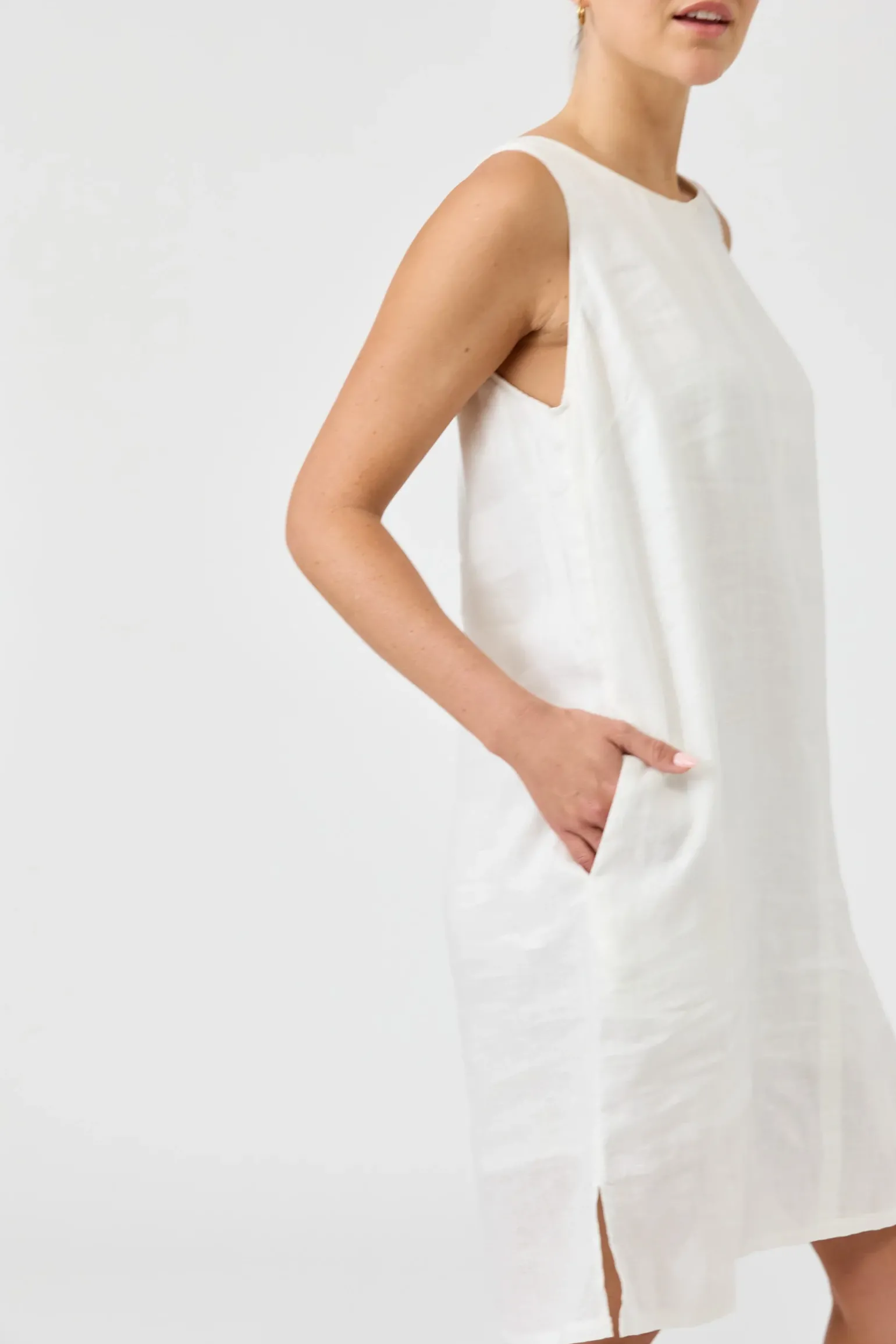 Studio Midi Dress - Salt