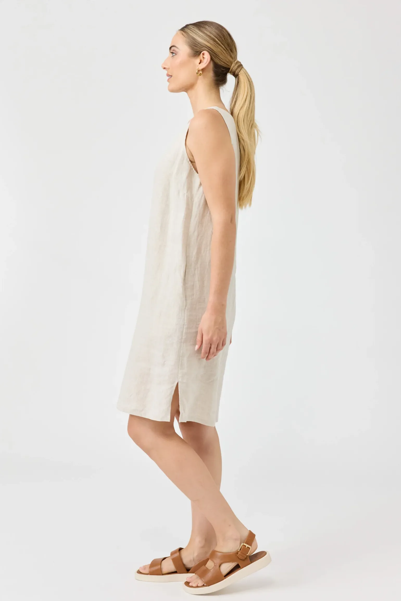 Studio Midi Dress - Tusk