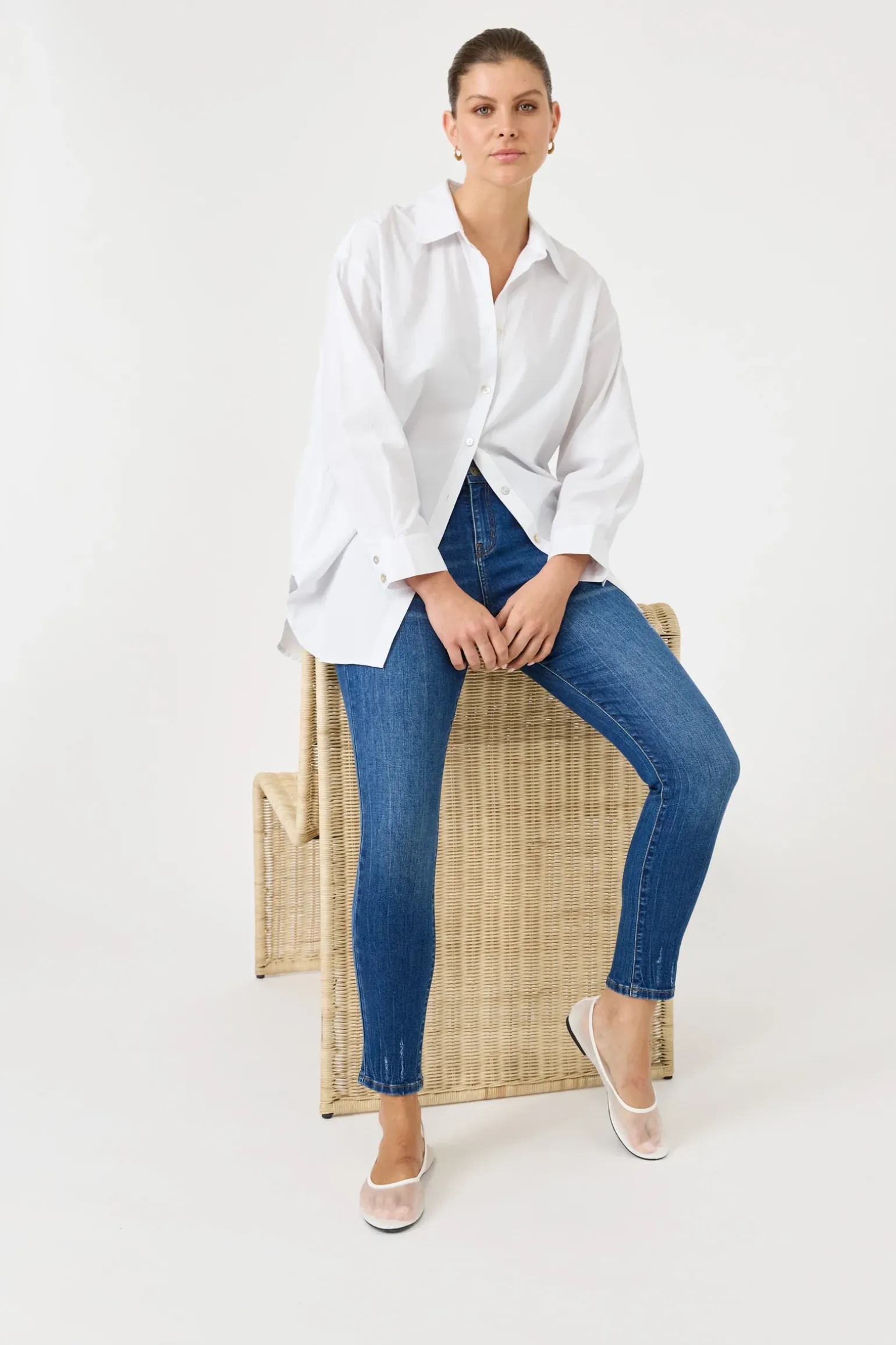 Studio Oversize Shirt - Salt