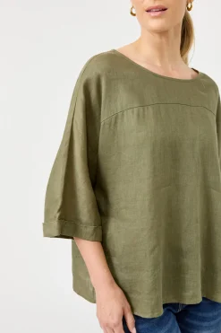 Studio Relaxed Top - Khaki