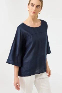 Studio Relaxed Top - Navy