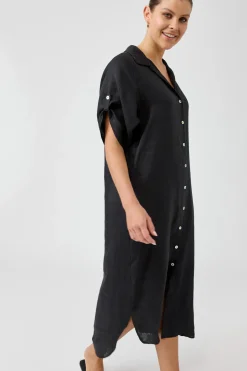 Studio Shirt Dress - Ebony
