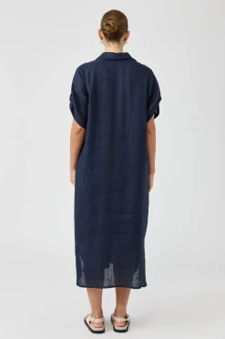 Studio Shirt Dress - Navy