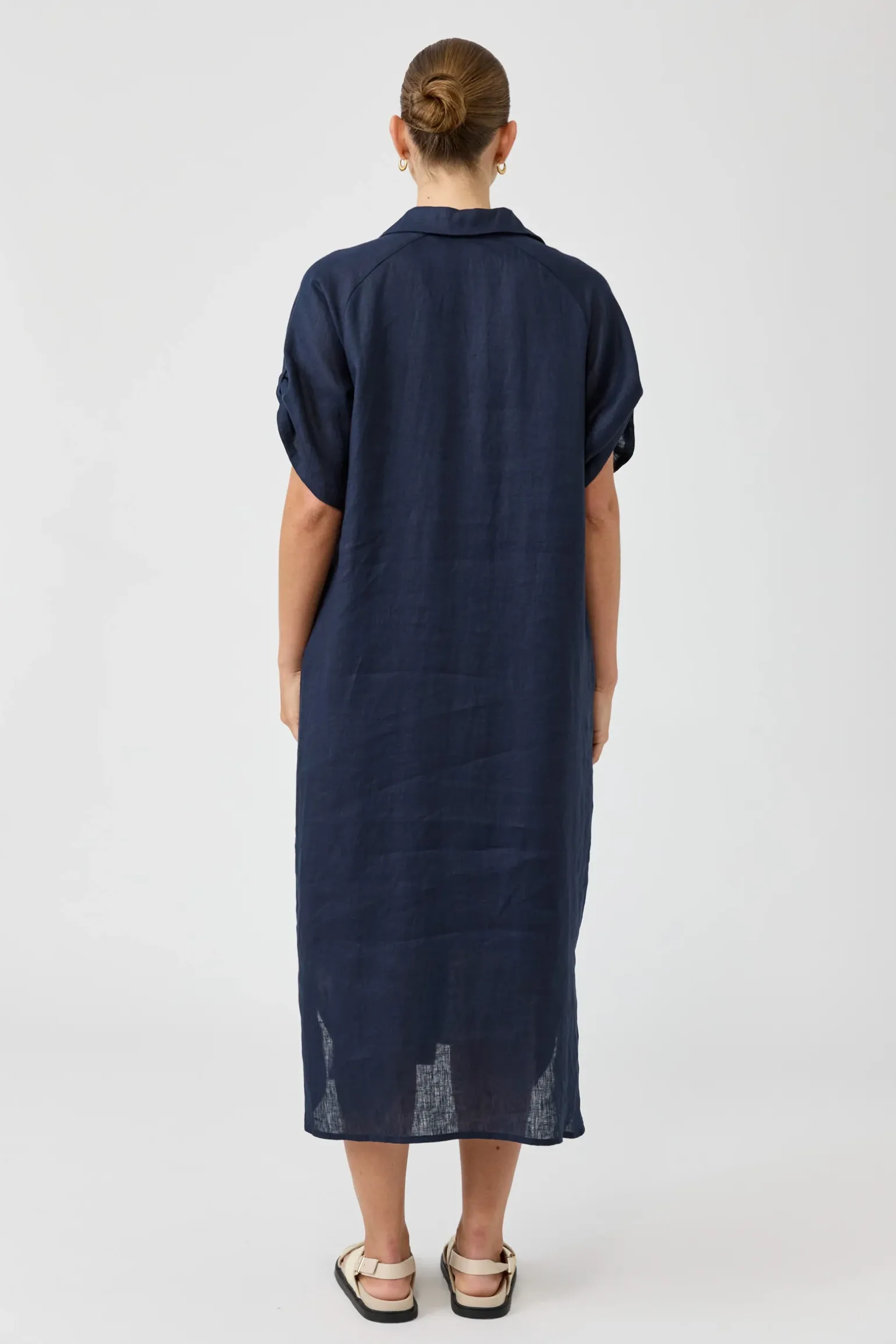 Studio Shirt Dress - Navy