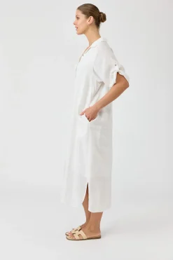 Studio Shirt Dress - Salt