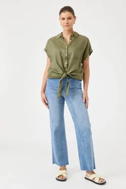 Studio Tie Shirt - Khaki