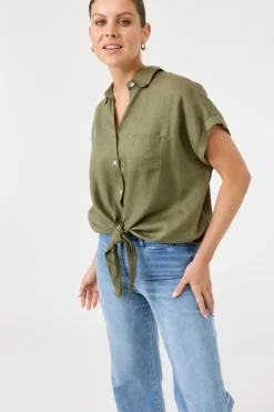 Studio Tie Shirt - Khaki