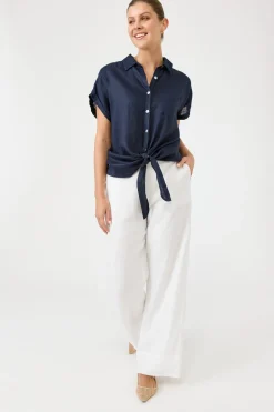 Studio Tie Shirt - Navy