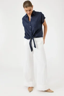Studio Tie Shirt - Navy