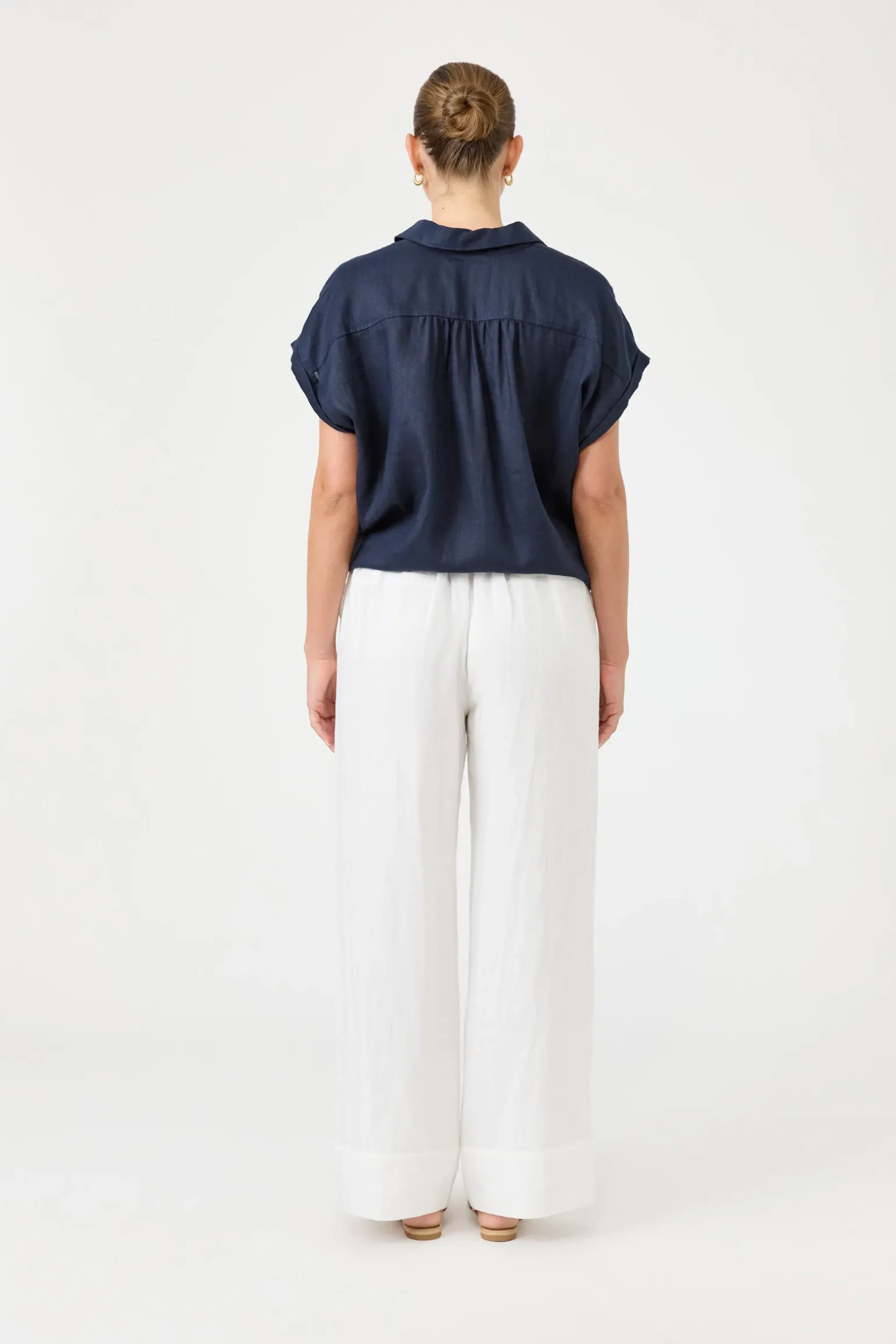 Studio Tie Shirt - Navy