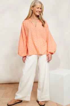 Zephyr Blouse - Papaya