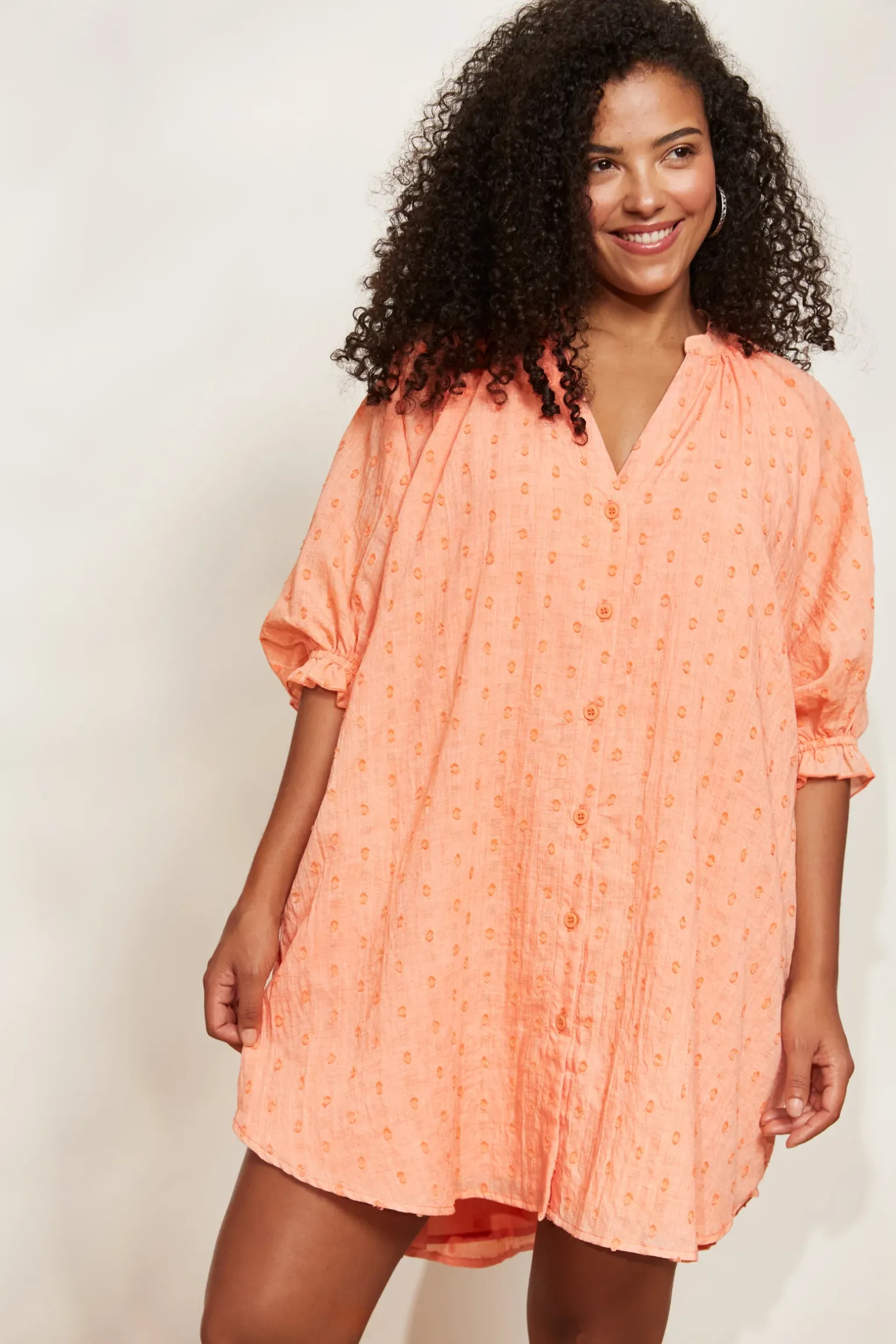 Zephyr Top/Dress - Papaya